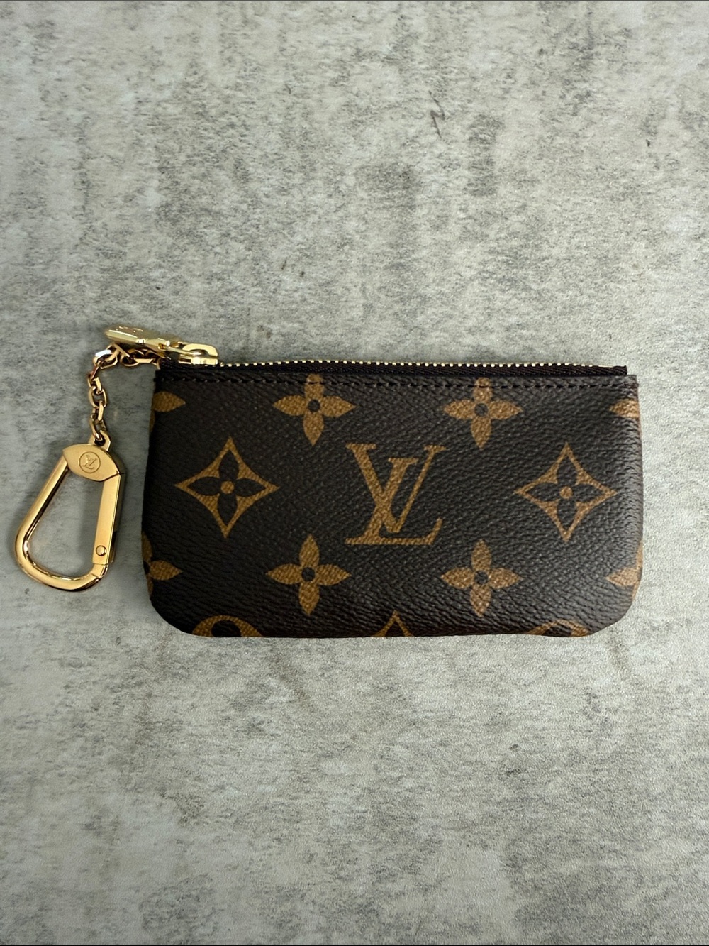Louis Vuitton Brown Monogram Key Pouch